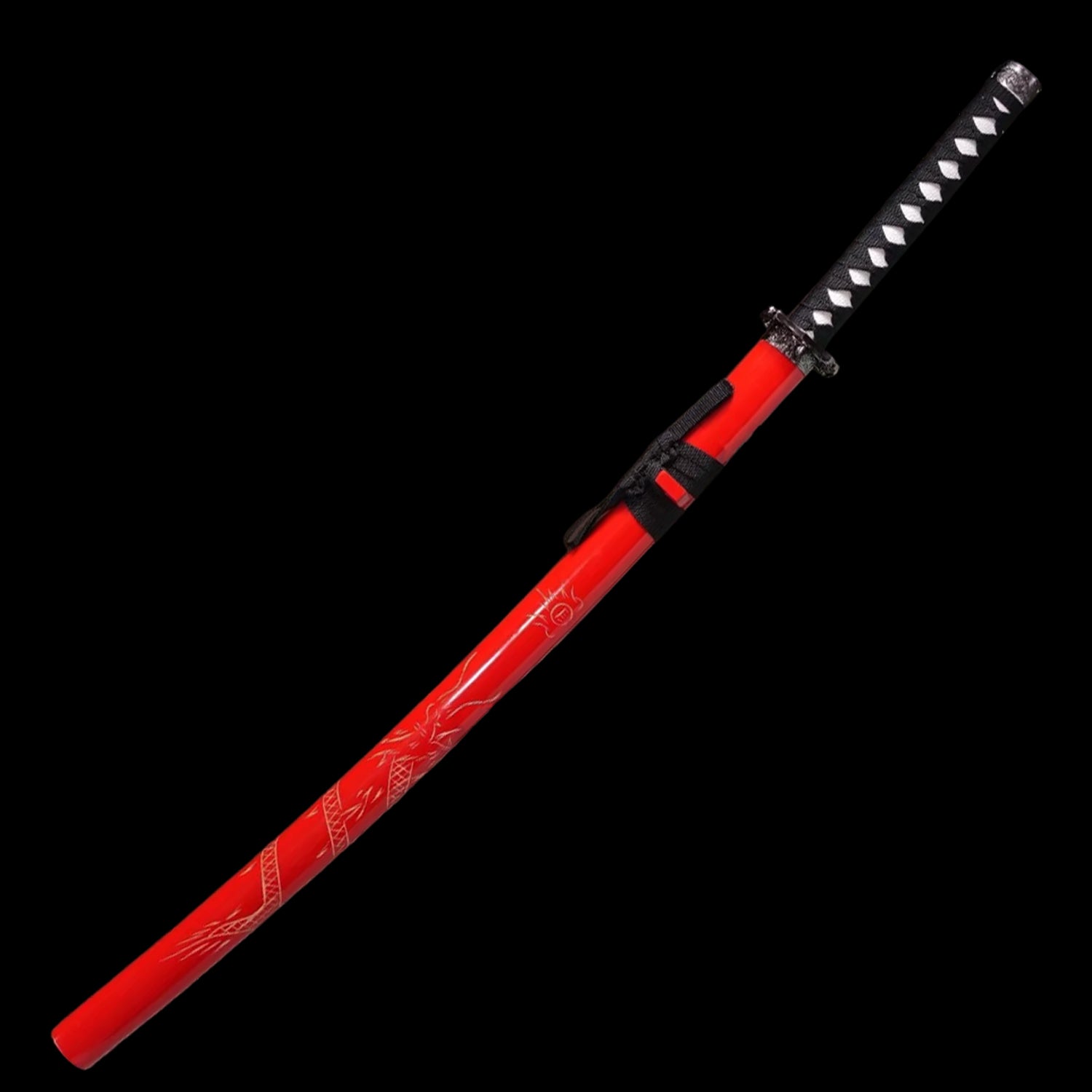 Red Dragon Collectible Display Katana Sword (dull blade)