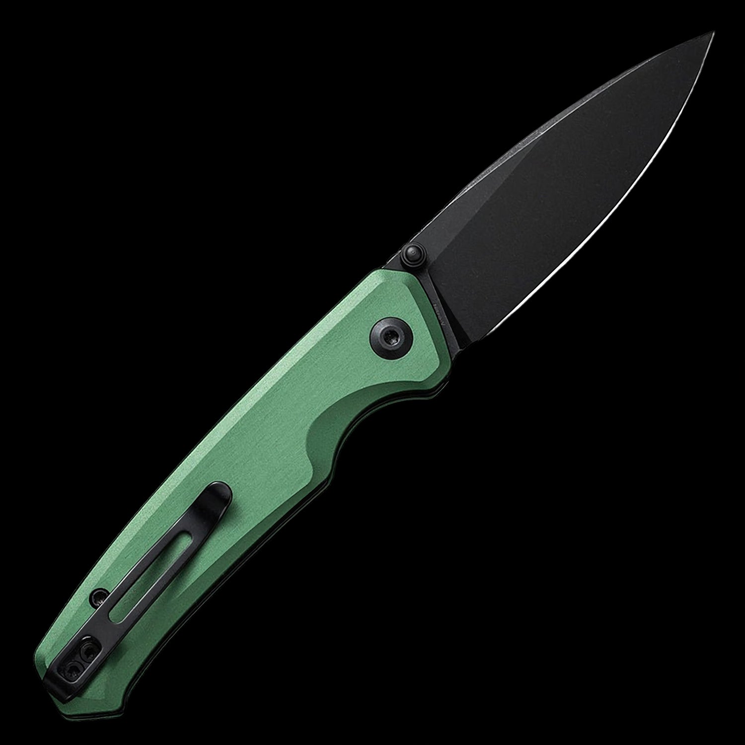 CIVIVI Altus Nitro-V Steel Button Lock Pocket Knife Green Aluminum