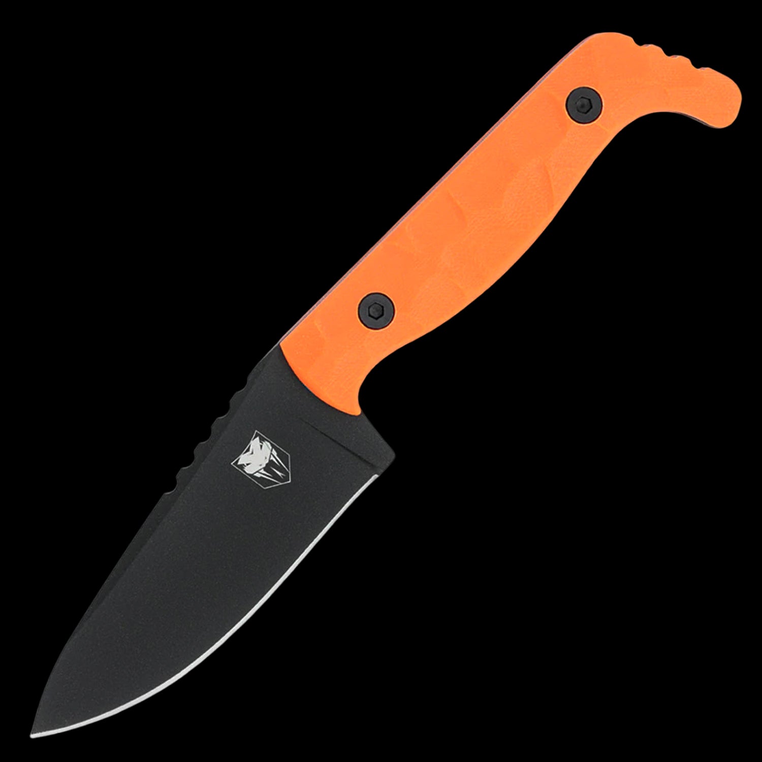 Cobratec Kingpin Fixed Blade Knife D2 with Kydex Sheath - Orange G10