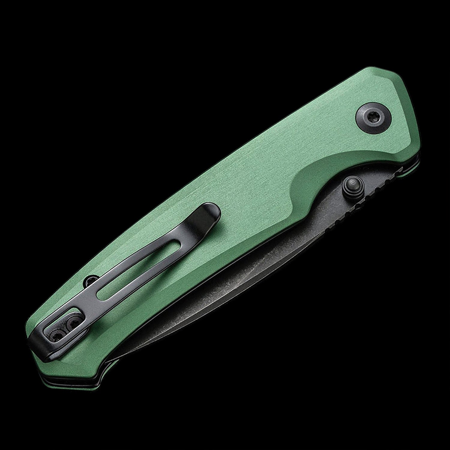 CIVIVI Altus Nitro-V Steel Button Lock Pocket Knife Green Aluminum