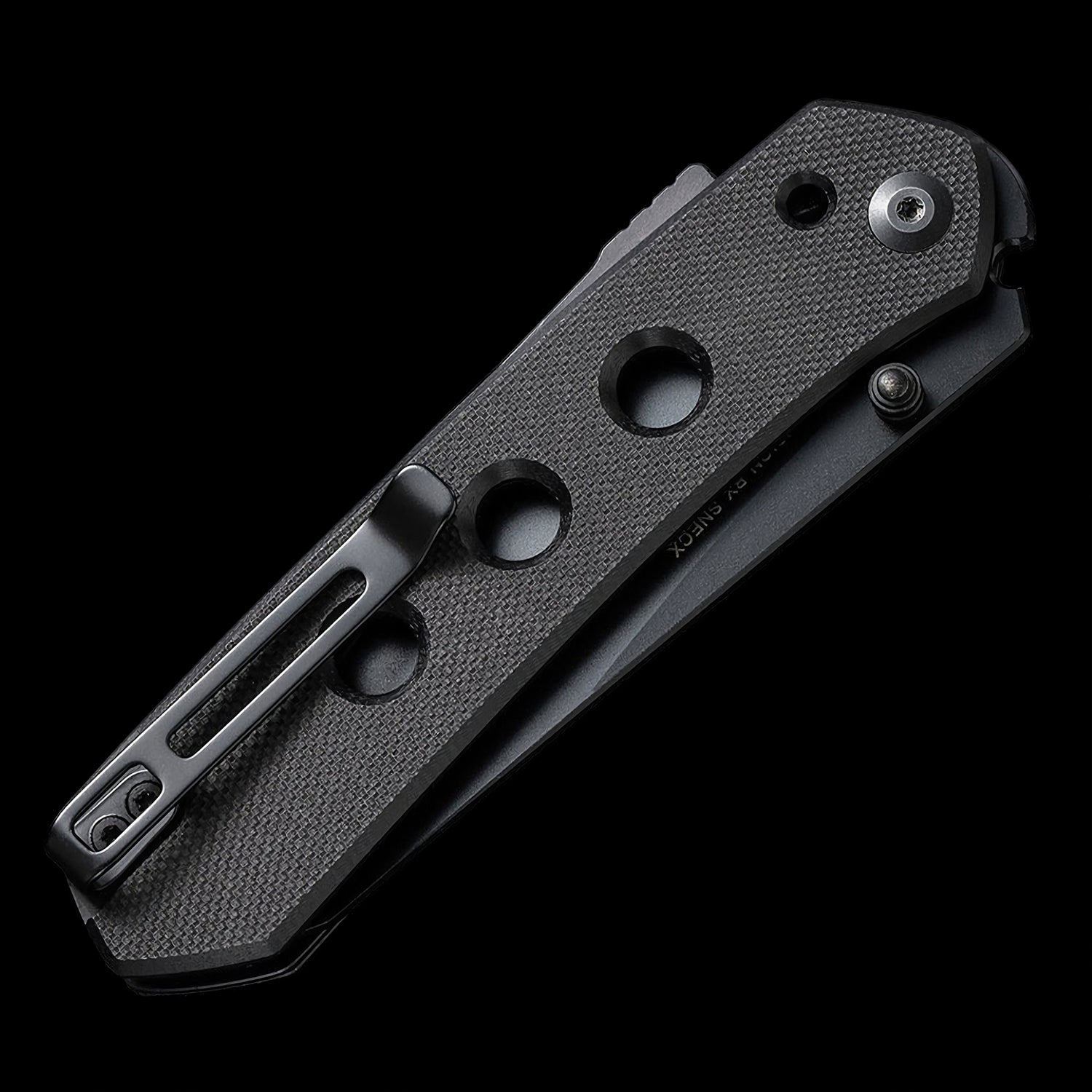 CIVIVI Vision FG Nitro-V Reverse Tanto Superlock Knife Black G10 Handle