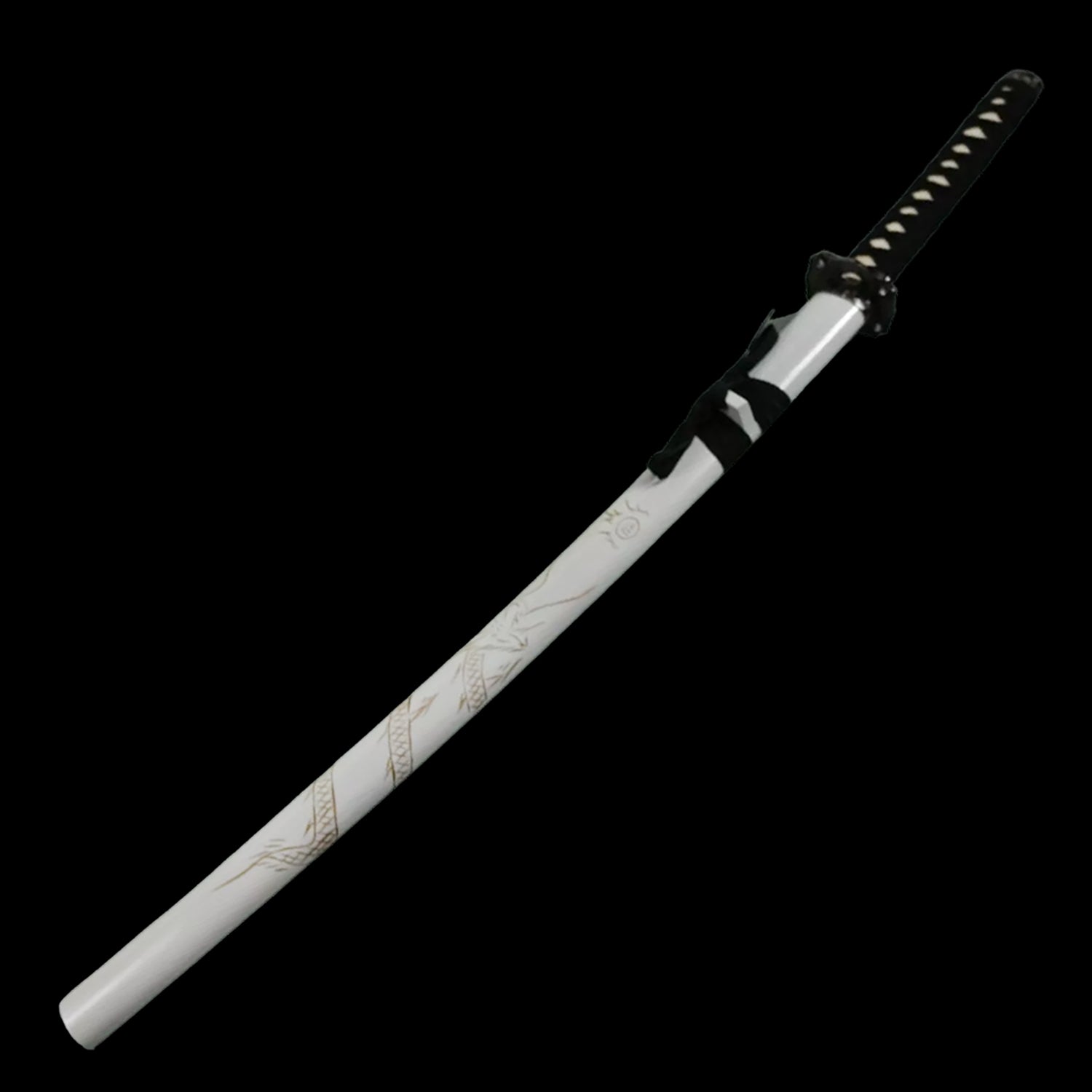 White Dragon Collectible Display Katana Sword (dull blade)