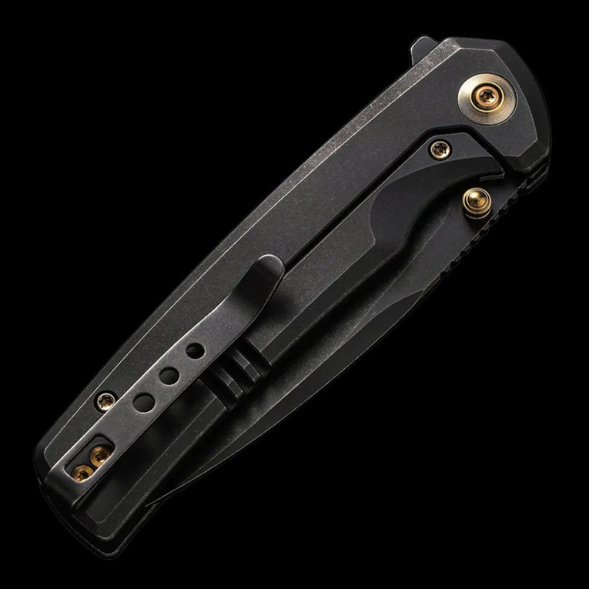 WE Knife Subjugator 20CV Flipper Pocket Knife - Black Titanium Handle