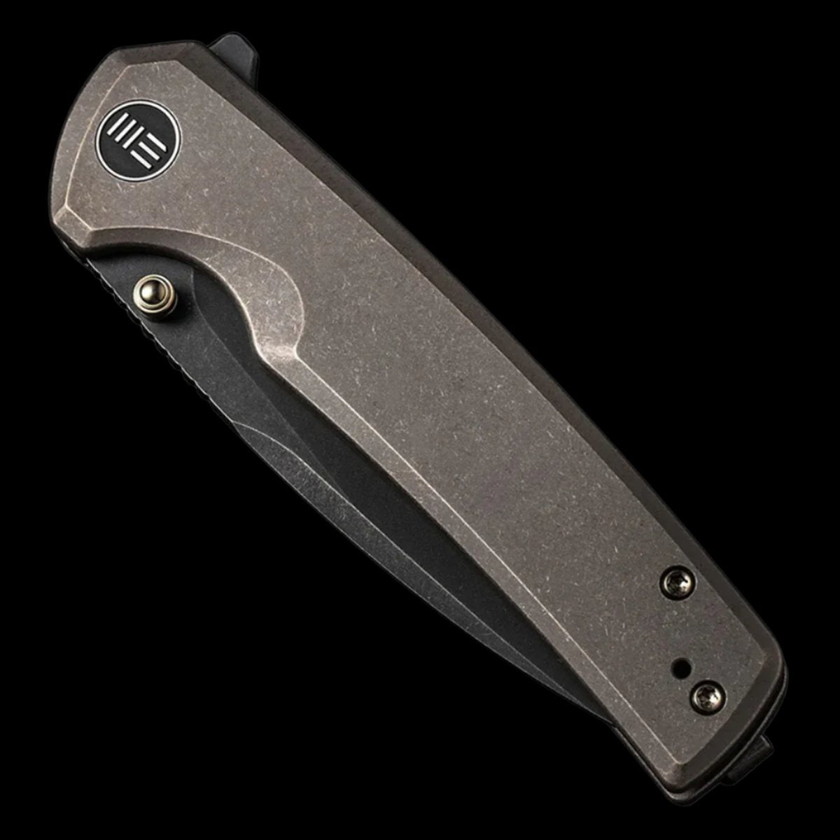 WE Knife Subjugator 20CV Flipper Pocket Knife - Bronze Titanium Handle