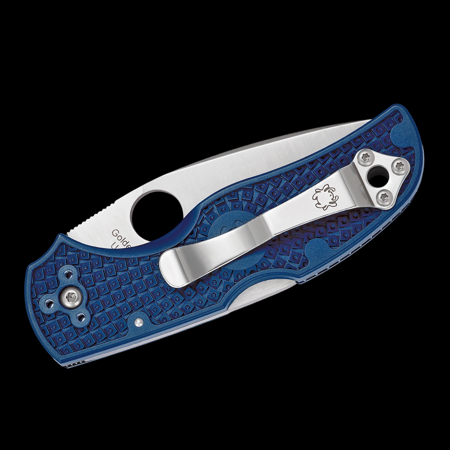 Spyderco Native 5 Lightweight S110V Pocket Knife Dark Blue FRN Handle