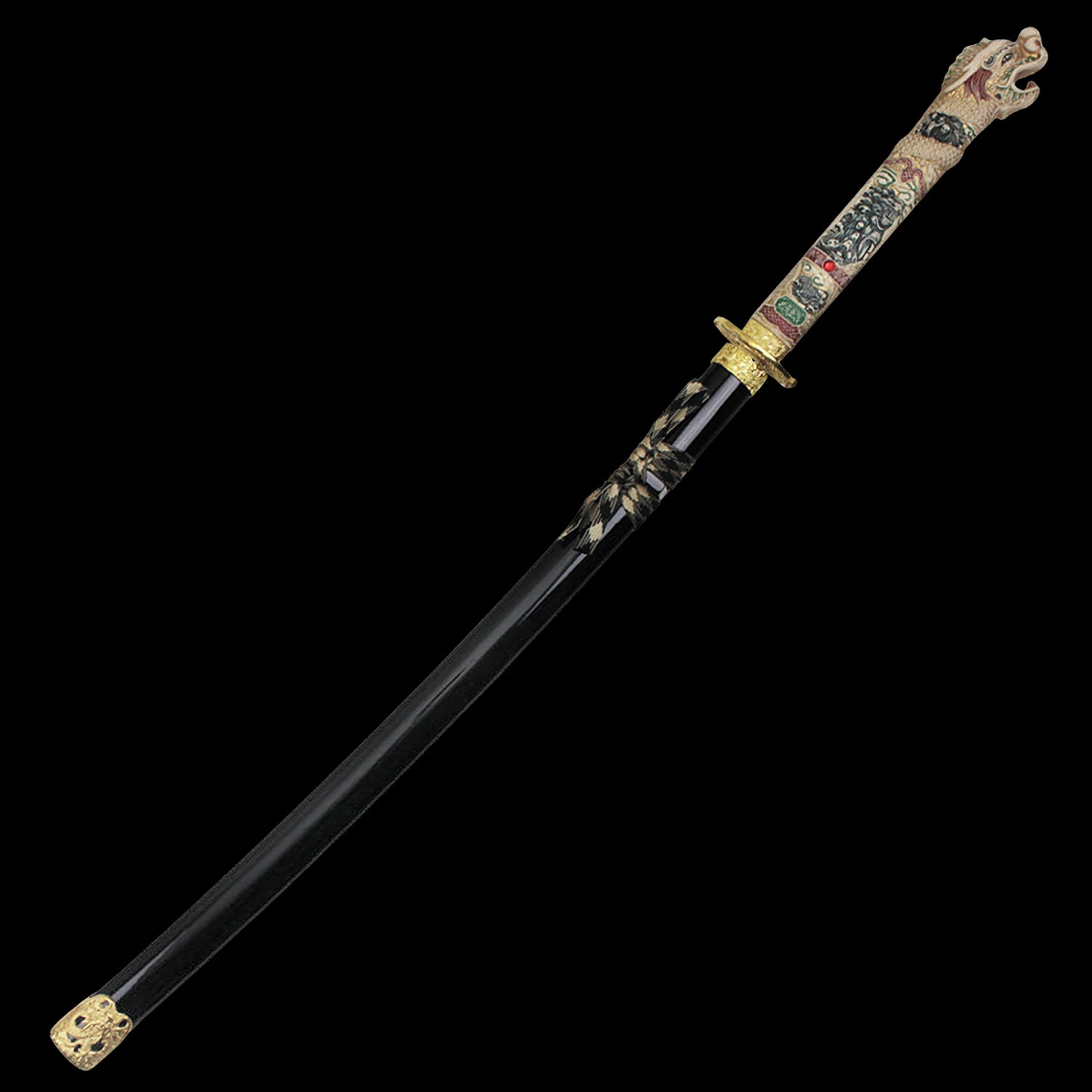 Highlander Dragon Collectible Display Katana Sword (dull blade)