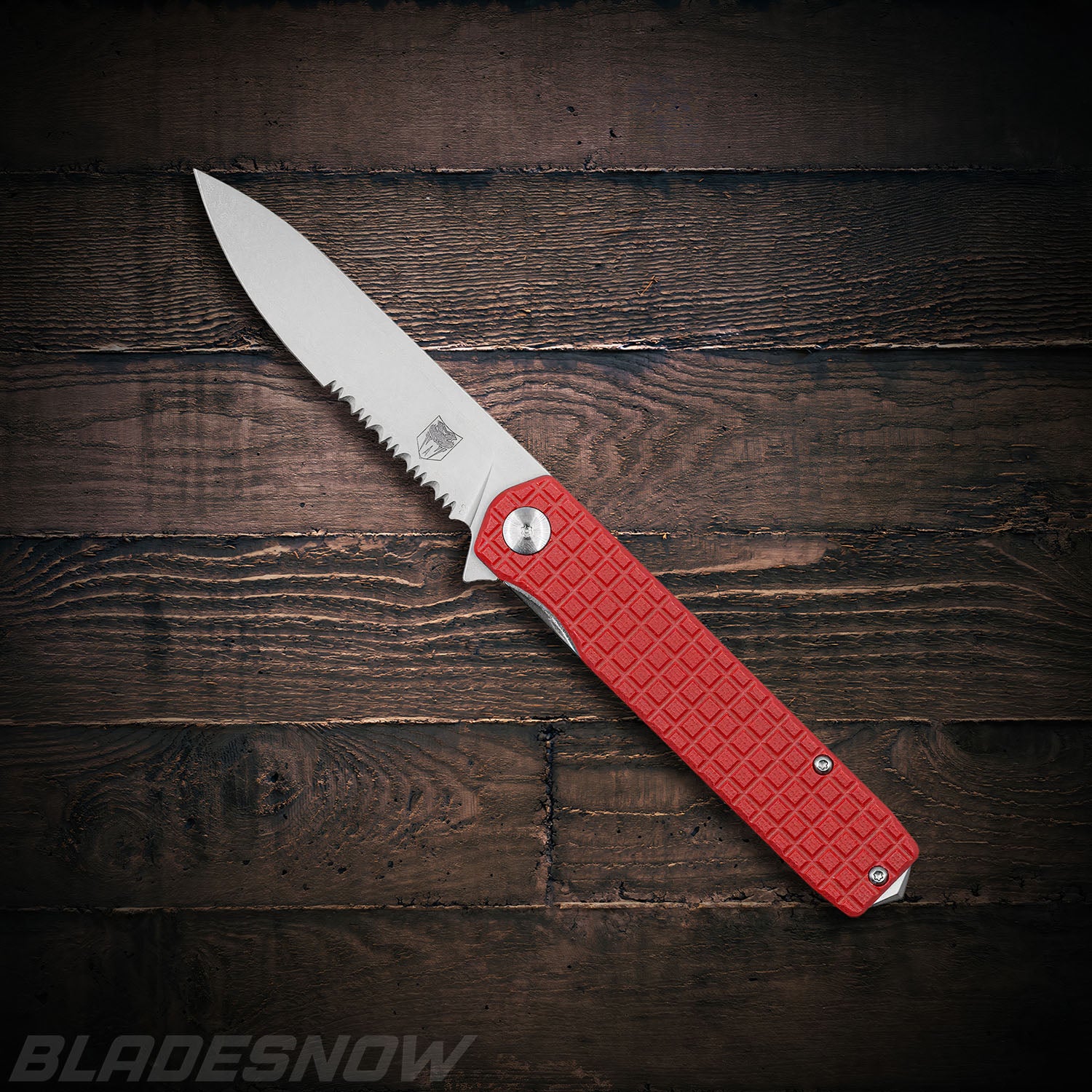 Cobratec Medium Cayden Pocket Knife D2 - Ball Bearing Red Textured G10