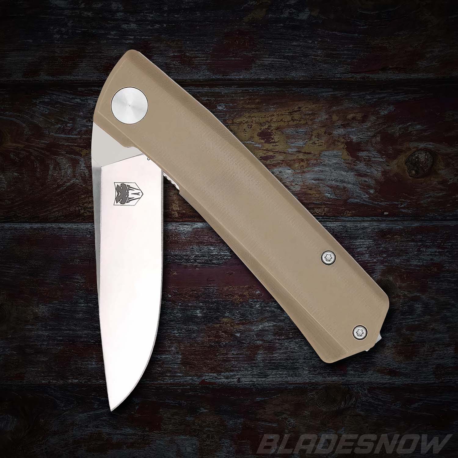 Cobratec Serpent D2 Ball Bearing Pocket Knife G10 Tan