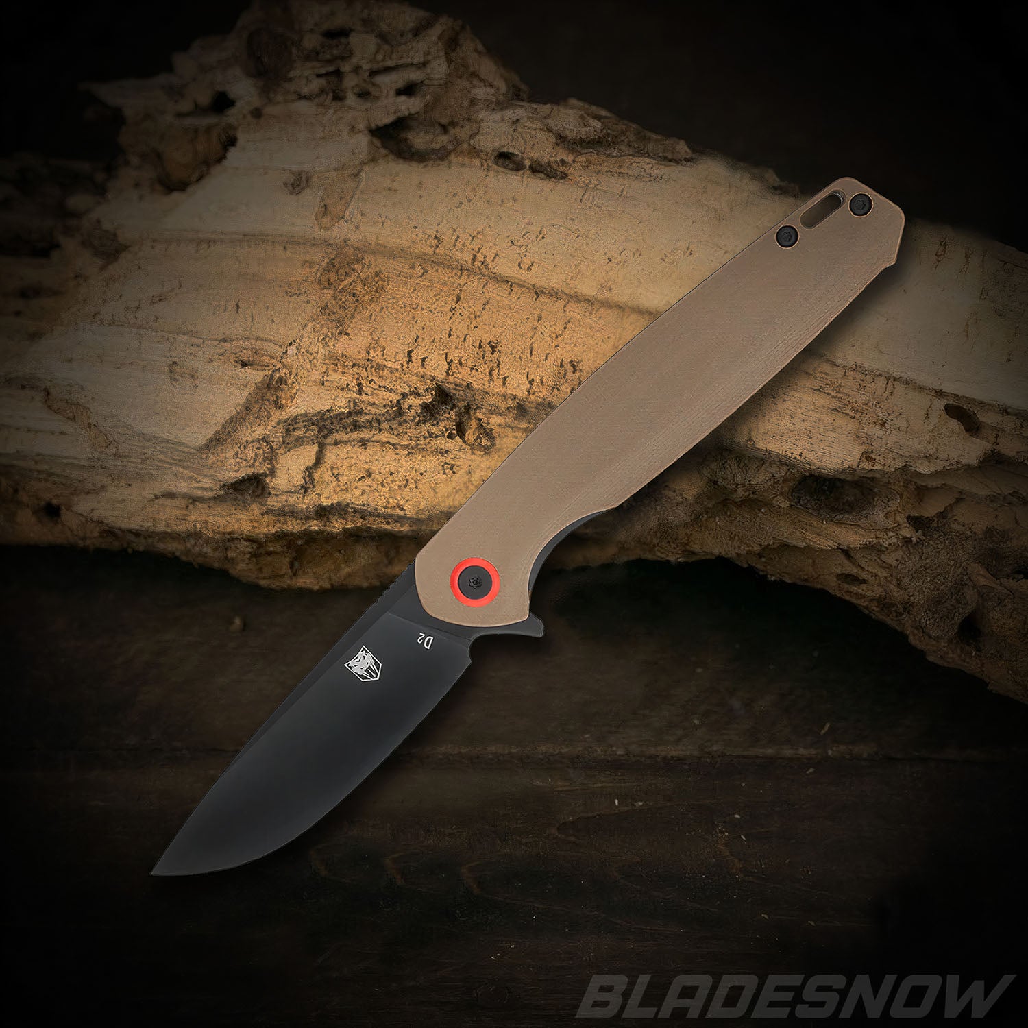 Cobratec Rath D2 Pocket Knife G10 Composite Brown