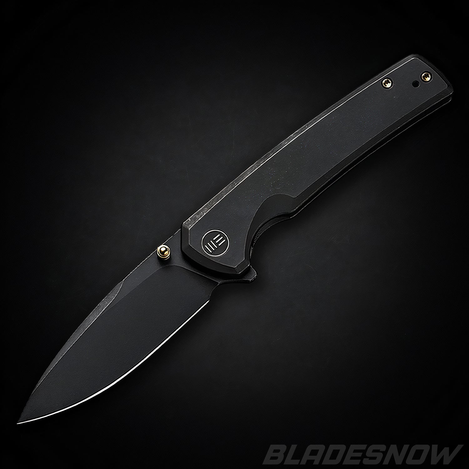 WE Knife Subjugator 20CV Flipper Pocket Knife - Black Titanium Handle