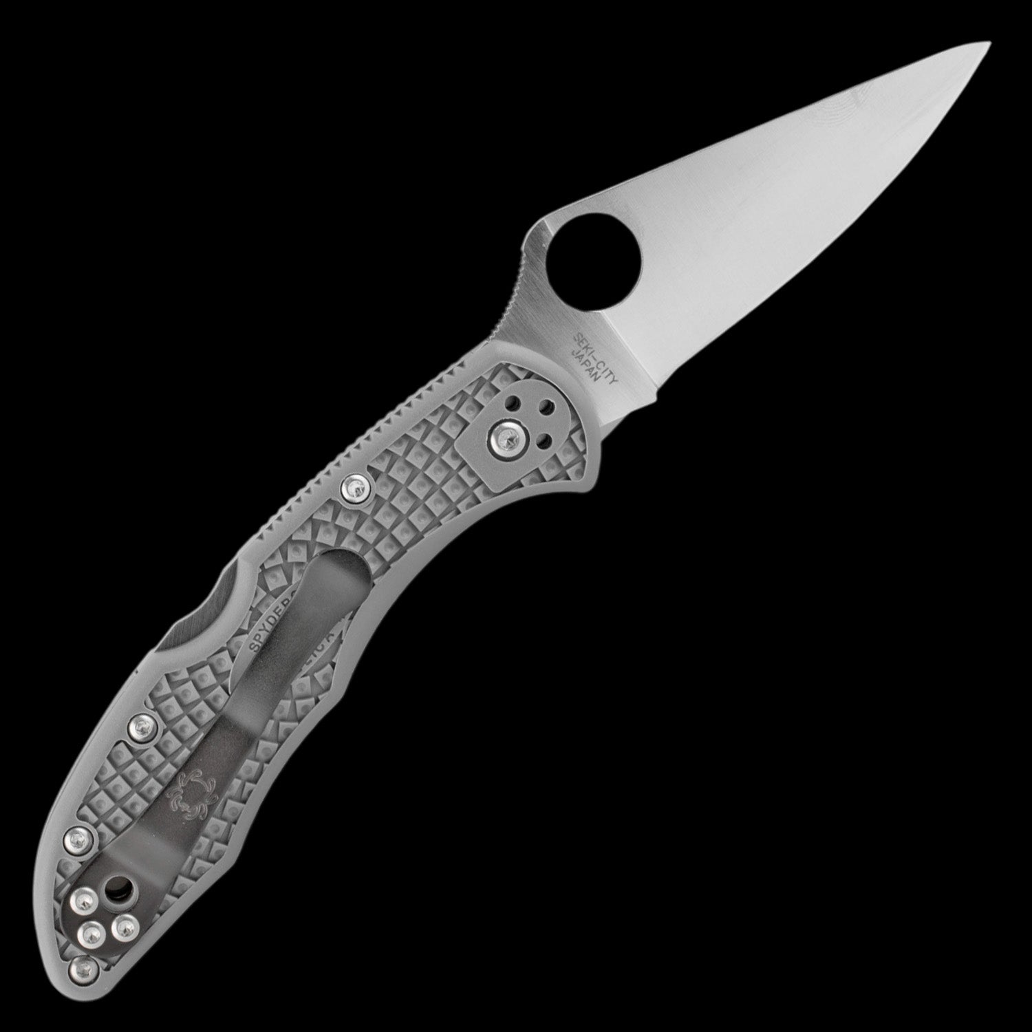 Spyderco Delica 4 Lightweight Pocket Knife Fray FRN Handle