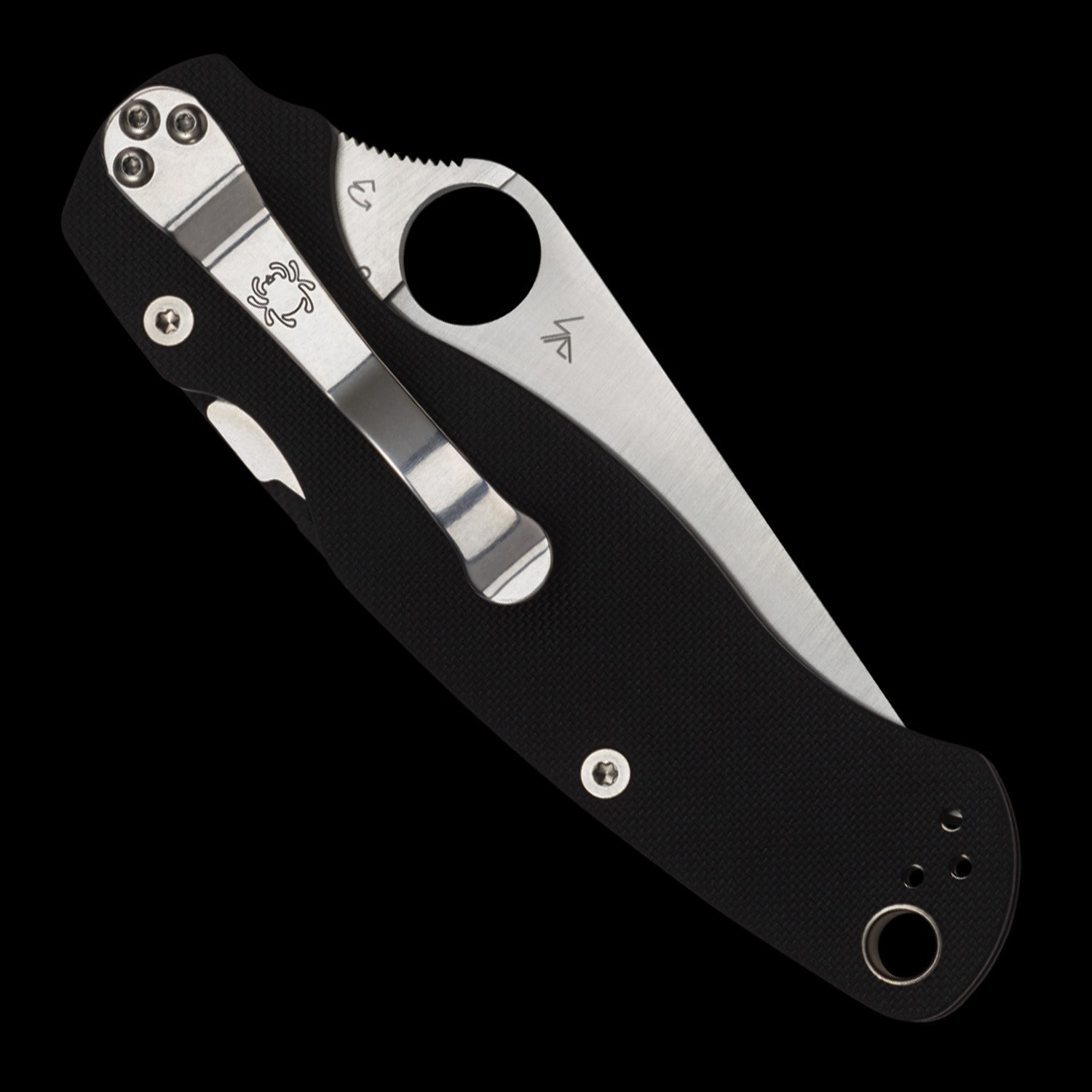 Spyderco Para Military 2 Pocket Knife S45VN Black G10 Handle