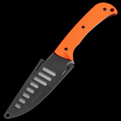 Hogue Extrak XL MagnaCut Stone Tumbled Fixed Blade Knife Orange G10 Handle