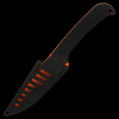 Hogue Extrak XL M4 Steel Orange Cerakote Fixed Blade Knife Black G10 Handle