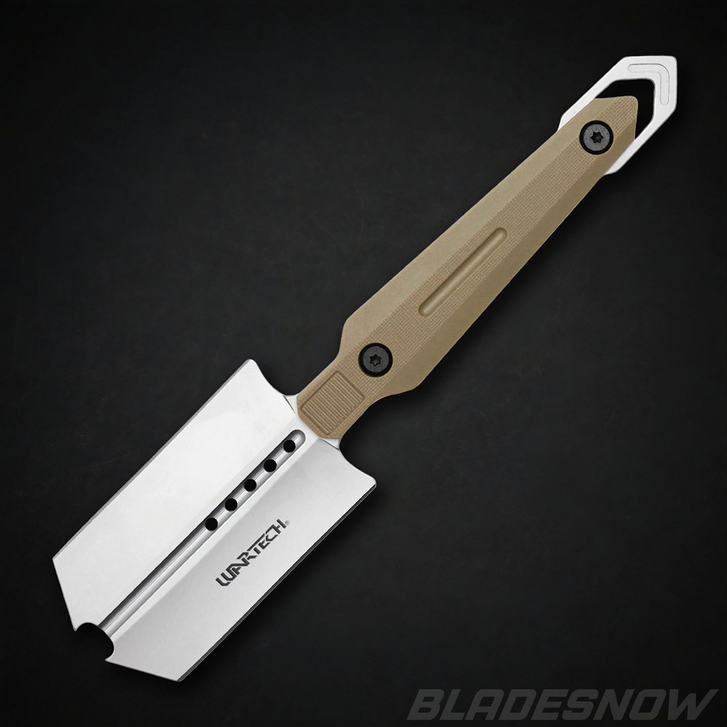 Shovel Style Desert Tan Full Tang Hunting Knife 7.75"