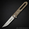 8" Machined Tanto Desert Tan Spring Assisted Knife