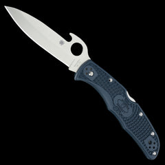 Spyderco Endura 4 Lightweight Emerson Wave Pocket Knife Gray FRN Handle