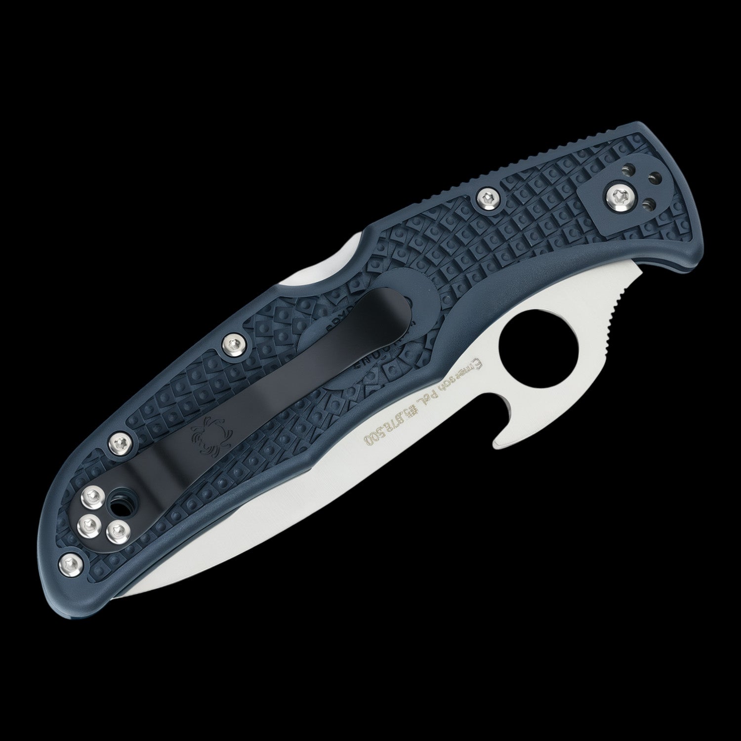 Spyderco Endura 4 Lightweight Emerson Wave Pocket Knife Gray FRN Handle