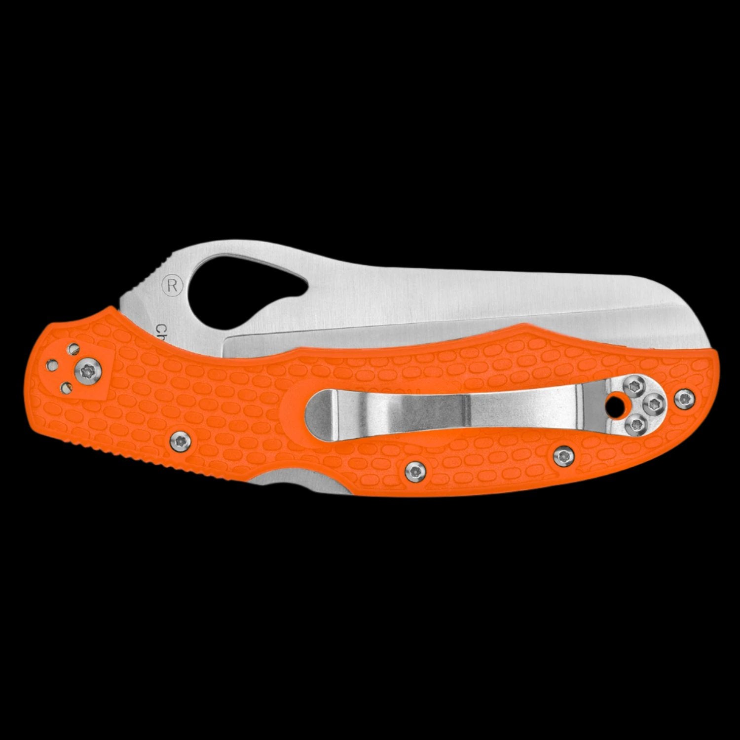 Spyderco Byrd Cara Cara 2 Lightweight Serrated Edge Pocket Knife Orange FRN Handle