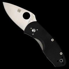 Spyderco Ambitious Pocket Knife Black G10 Handle