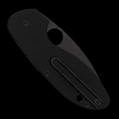 Spyderco Efficient Black Pocket Knife Black G10 Handle