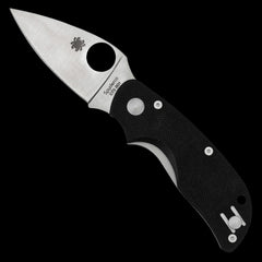 Spyderco Cat Pocket Knife Black G10 Handle