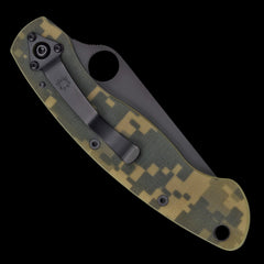 Spyderco Military Model Lightweight Pocket Knife S30V Camo G10 Handle