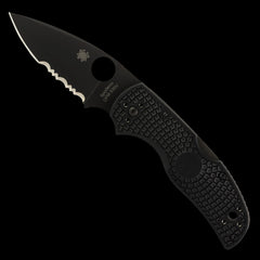 Spyderco Native 5 Lightweight S30V Combo Edge Pocket Knife Black FRN Handle