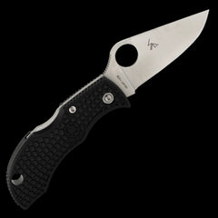 Spyderco Manbug Lightweight VG10 Pocket Knife Black FRN Handle