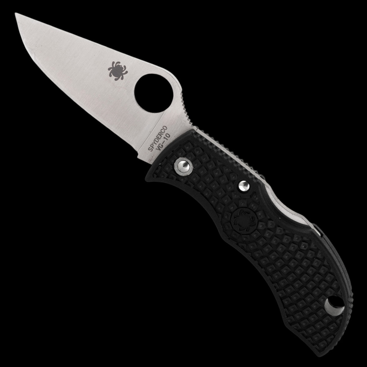 Spyderco Manbug Lightweight VG10 Pocket Knife Black FRN Handle