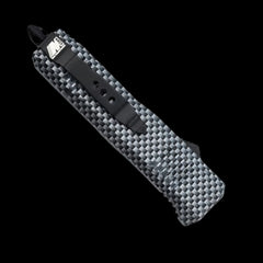 Carbon Fiber Mini Dual Action OTF Knife - Spear Point