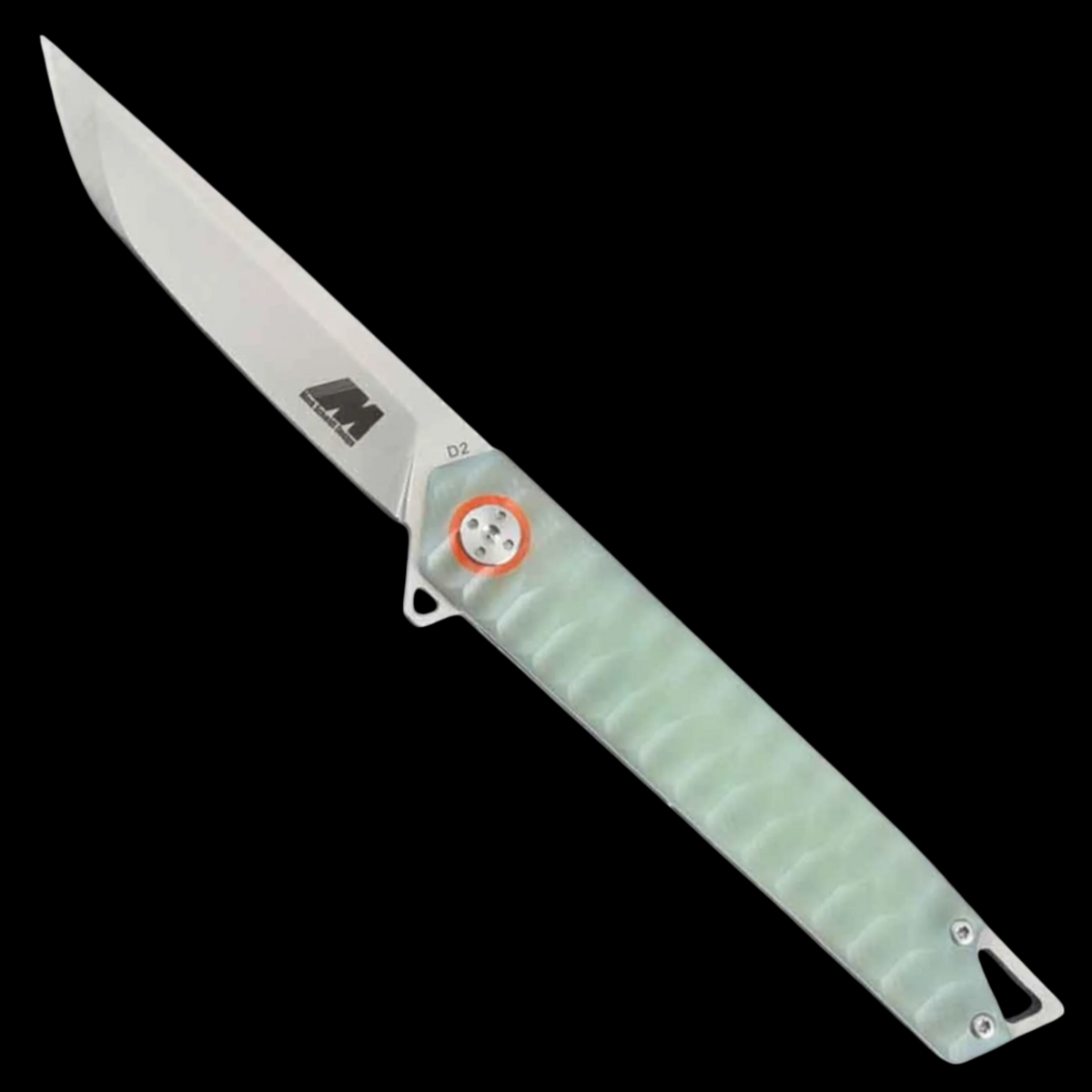 Mack Schmidt Tactical Ball Bearing Pocket Knife Jade G10 Handle