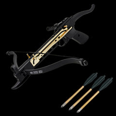 80LB Self Cocking Pistol Crossbow Gold