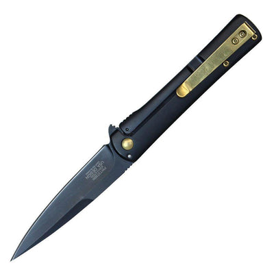 7.75" Survival Spring Assisted Pocket Knife - Black