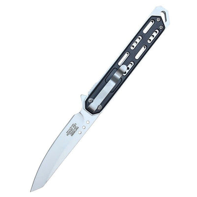 8.5" Modern Tanto Black Spring Assisted Folding Knife