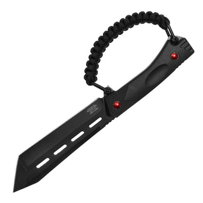 10.5" Full Tang Tanto Hunting Survival Knife - Black