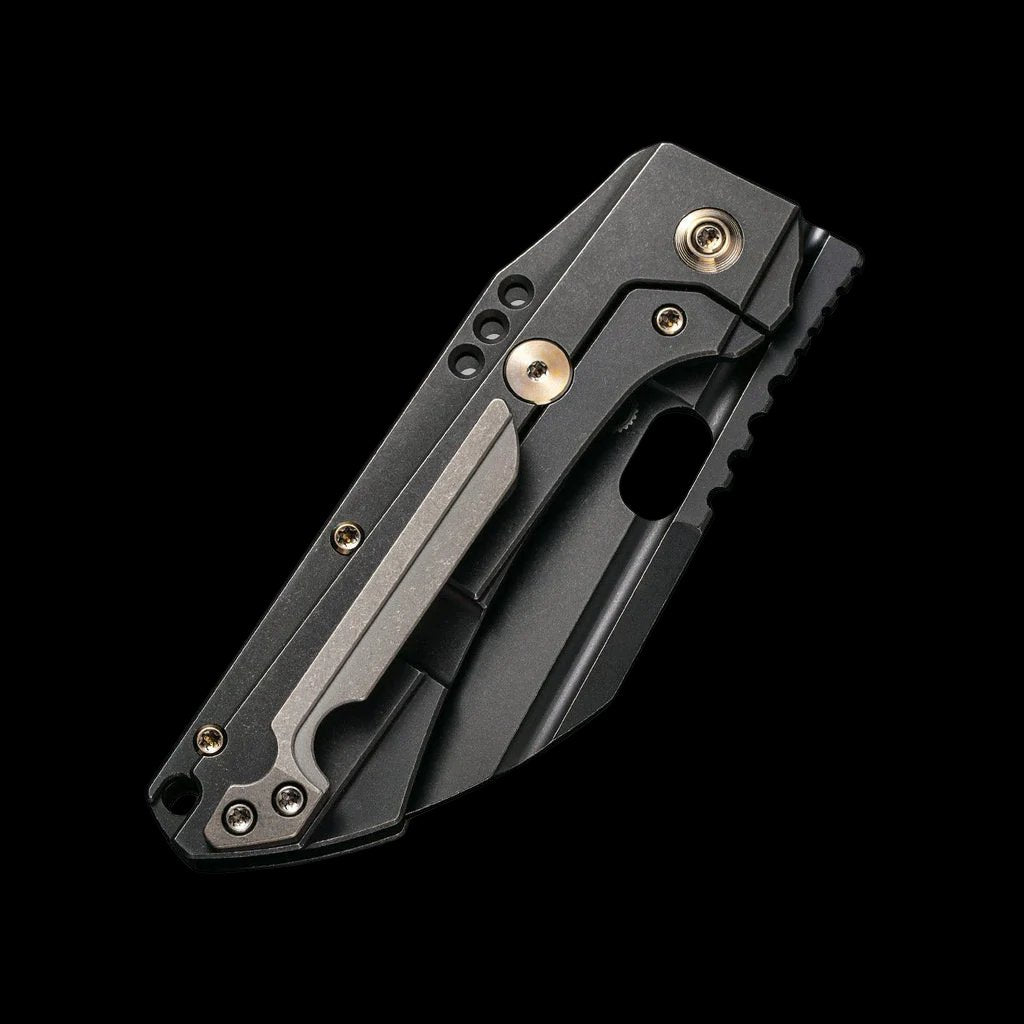 WE Knife Roxi 3 Front Flipper S35VN Pocket Cleaver - Black Titanium Handle