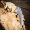 sharp blade pocket knife with bone handle
