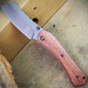 Brown wooden handle aircraft gray cleaver