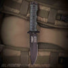 Black Tactical Military  Survival Bowie Knife