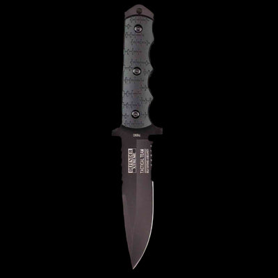 Black Tactical Military  Survival Bowie Knife