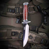 Cherry Wood Bowie Hunting Knife | Fixed Blade Knife