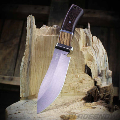 2-Tone hunting knife partial tang  at bladesnow