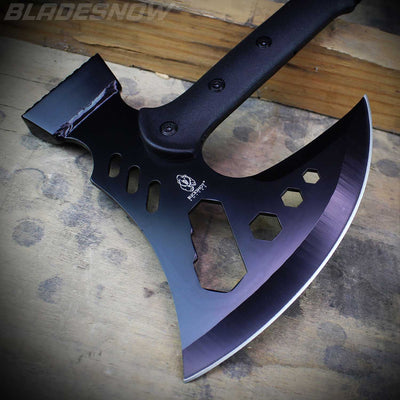 Stainless steel balde black hunting axe