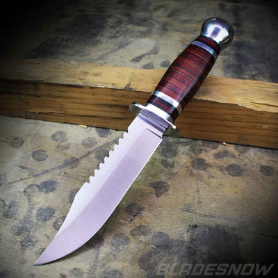 Wood handle and Sharp silver blade