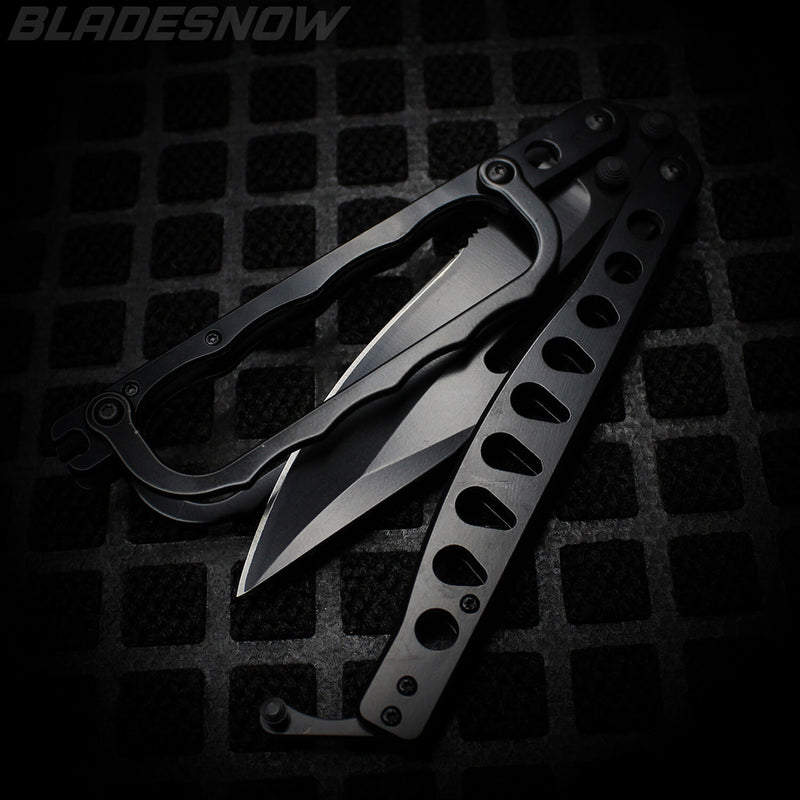Giant Goliath Black Butterfly Trench Knife (sharp)