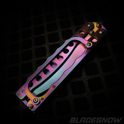 Giant Goliath Rainbow Butterfly Trench Knife (sharp)