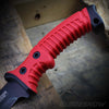 red handle tigh grip Machete Military Fixed Blade