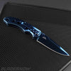 Sharp blue blade pocket knife