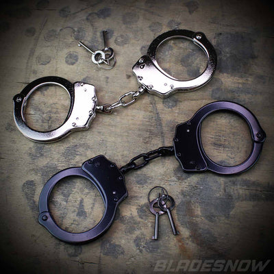 2 Pairs of Police Professional Double Lock Handcuffs